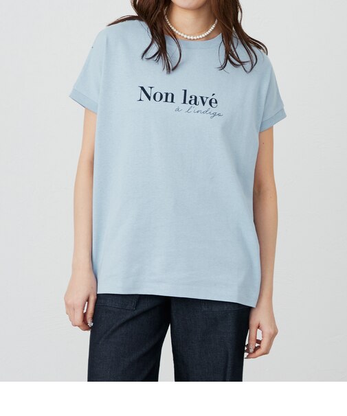 デザインプリント フレンチスリーブTシャツ