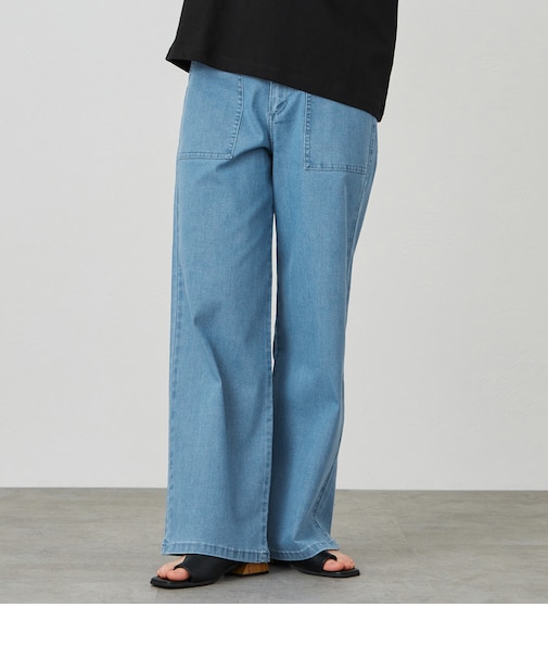 イージーセミワイドベイカーパンツ