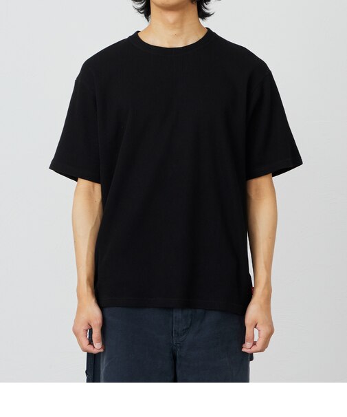 ワッフル素材 半袖Tシャツ