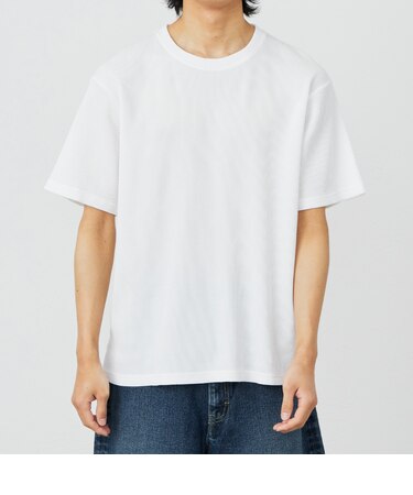 ワッフル素材 半袖Tシャツ