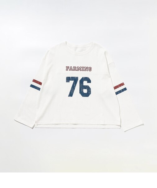長袖 ナンバリング フットボールTシャツ