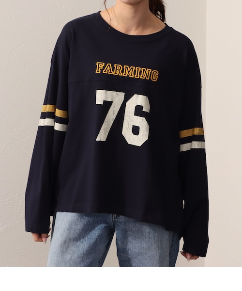 ご購入用 COLONY No.2 ナンバリング フットボール Tシャツ ロンT 長袖 ナンバリング フットボールTシャツ｜エドウインのアウトレット