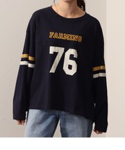 長袖 ナンバリング フットボールTシャツ