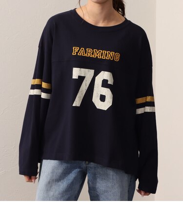 長袖 ナンバリング フットボールTシャツ