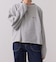 配色レイヤード クルーネックスウェット