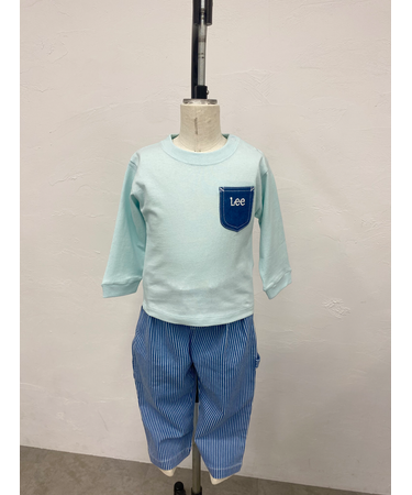 キッズデニムポケット長袖Tシャツ