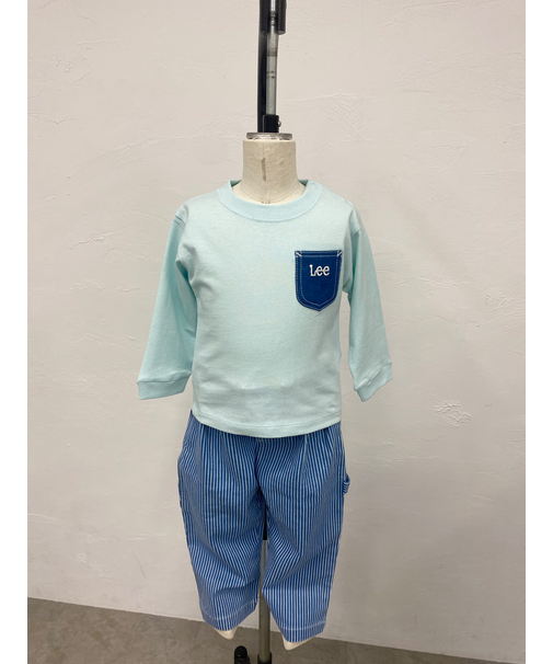 キッズデニムポケット長袖Tシャツ