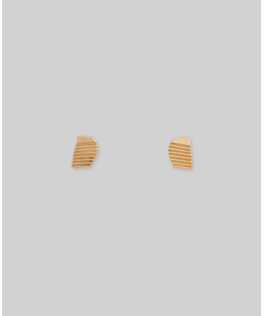 テクスチャーゴールドピアス