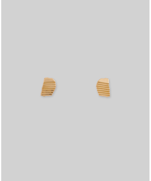 テクスチャーゴールドピアス