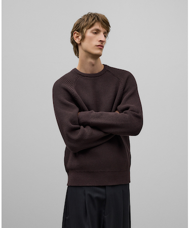 ブラウンイングリッシュニット