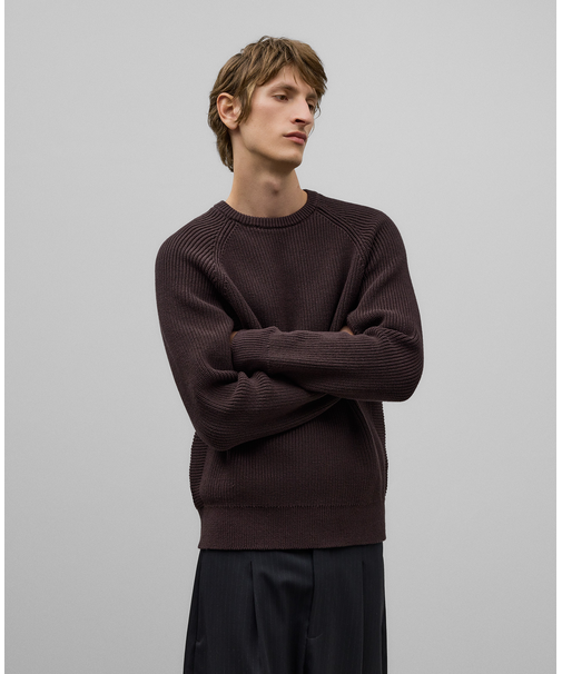 ブラウンイングリッシュニット