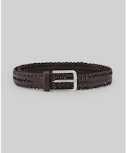 編み込みレザーベルト