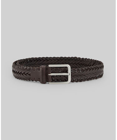 編み込みレザーベルト