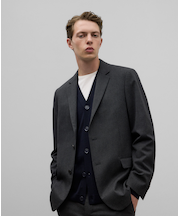 グレーストラクチャブレザー