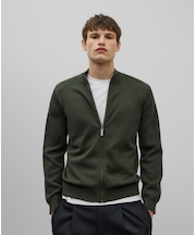 ジッパーニットカーディガン