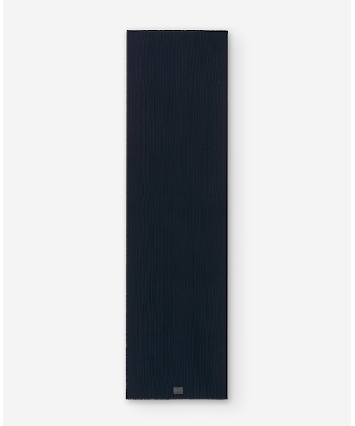 メリノウールのネイビーブルーのスカーフ