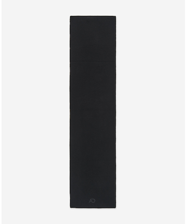 ブラックニットウールスカーフ