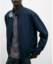 リバーシブル　ハリントン