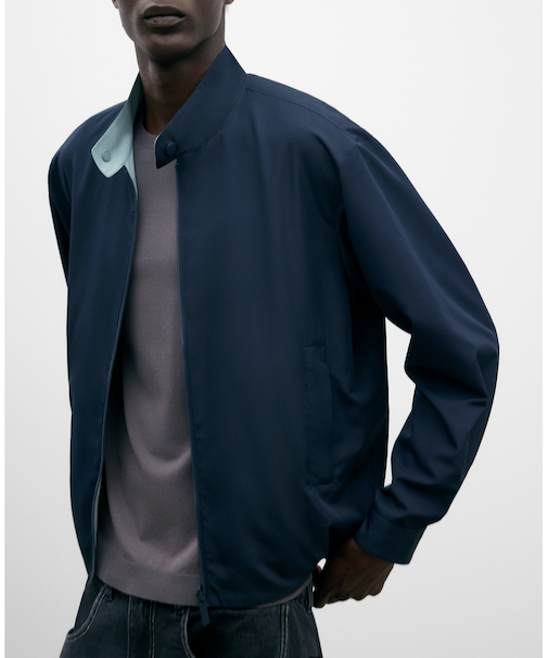 リバーシブル　ハリントン