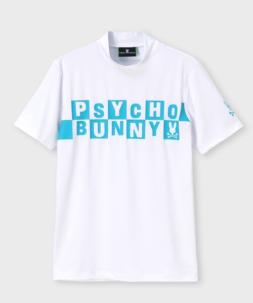 GOLF]チェッカーロゴ 半袖モックネック Tシャツ｜サイコバニーの