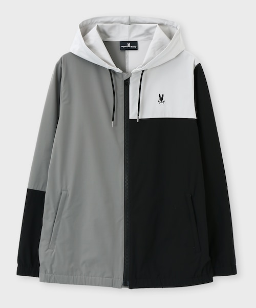 4WAYストレッチタフタ カラーパネル ブルゾン｜サイコバニーの