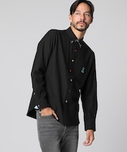 [ARCHIVE]マルチカラーボタン 　ストレッチネル シャツ