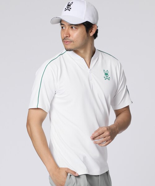 PSYCHO BUNNY [GOLF] ハーフジップ ヘンリーネックTシャツ GOLF] ハーフジップ ヘンリーネックTシャツ｜サイコバニーの
