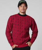 [GOLF]ジャガード 　ニット