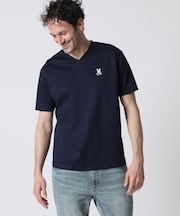 シルケットスムース 　Vネック Tシャツ