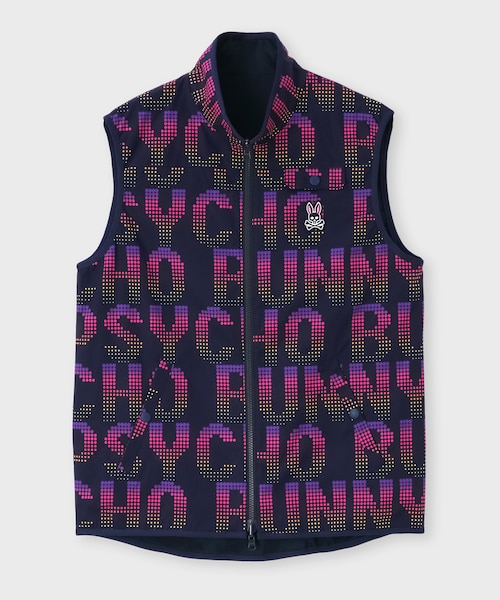 GOLF] ドットプリント リバーシブル ベスト｜サイコバニーの
