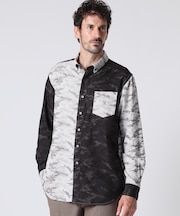 カモフラジャガード 　パネルシャツ