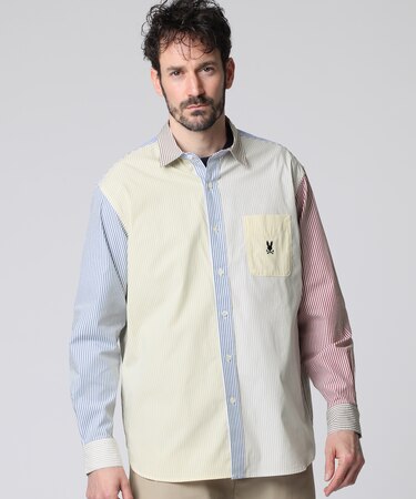 マルチカラーストライプ 　シャツ