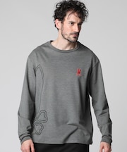 裏起毛 ビッグシルエットロゴ 　ロングスリーブTシャツ