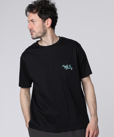 ポケットロゴ シルケットスムース Tシャツ