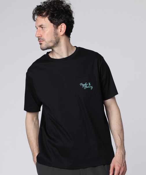 ポケットロゴ シルケットスムース Tシャツ