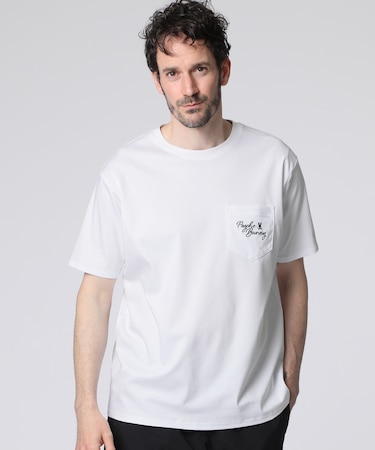 ポケットロゴ シルケットスムース Tシャツ