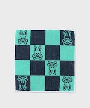 ロゴ & チェッカー　 タオルハンカチ