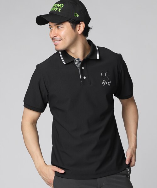 GOLF]WAVE リサイクルストレッチメッシュ ポロシャツ｜サイコバニーの 