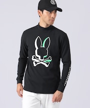 [GOLF]NEON BUNNY モックネック 　ロングスリーブTシャツ