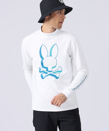 [GOLF]NEON BUNNY モックネック 　ロングスリーブTシャツ