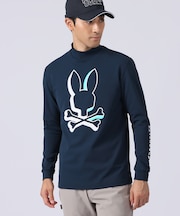 [GOLF]NEON BUNNY モックネック 　ロングスリーブTシャツ