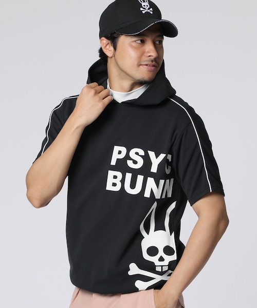 GOLF] Psychobunny × PEANUTSコラボ半袖 フーディ｜サイコバニーの