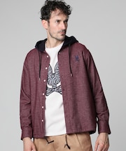 フーディ 　ストレッチネル シャツ