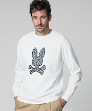 ロゴステッカーデザイン 　ロングスリーブTシャツ