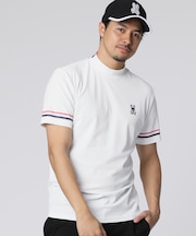 [GOLF]スリーブライン　 モックネックTシャツ