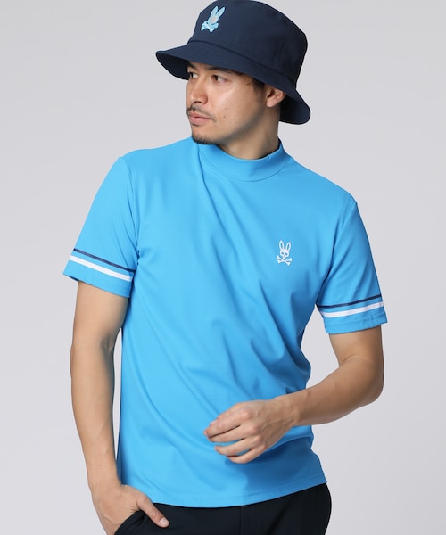 GOLF]スリーブライン モックネックTシャツ｜サイコバニーの