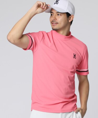 [GOLF]スリーブライン　 モックネックTシャツ