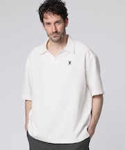 REPREVEダブルクロス 　スキッパーポロシャツ