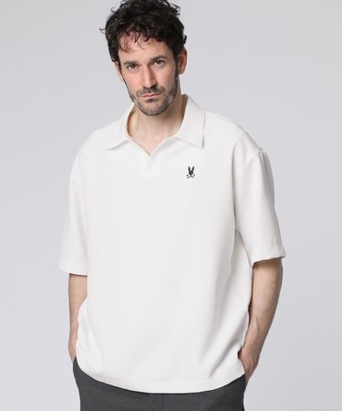 REPREVEダブルクロス 　スキッパーポロシャツ