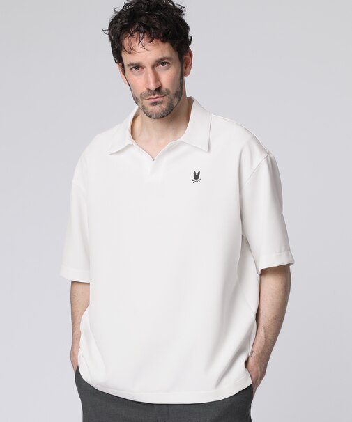 REPREVEダブルクロス 　スキッパーポロシャツ